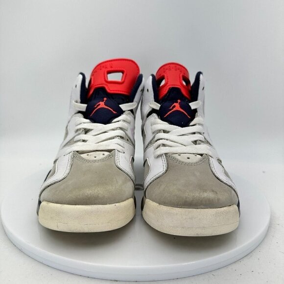 Nike Air Jordan VI 6 Retro Youth Size 6Y 384665-104 Tinker White Infrared Shoes - Picture 2 of 14